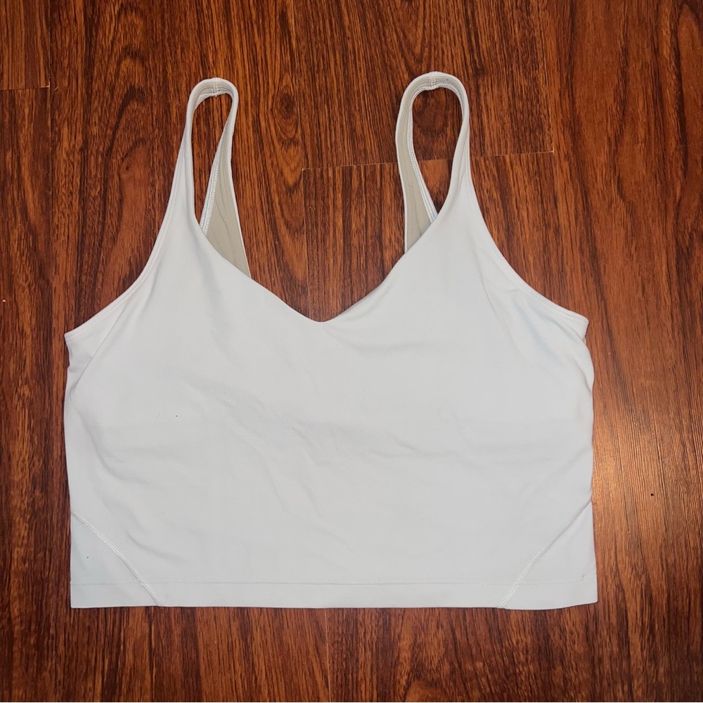 lululemon White Sports Bra - Picture 2 of 3